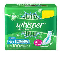 WHISPER ULTRA CLEAN XL+ 44 PADS                 